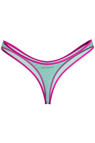 Panorama Turquoise High Hips Thong