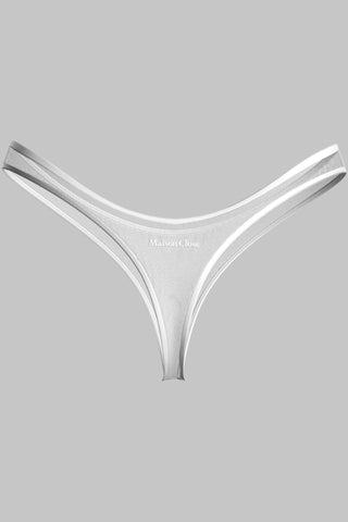 Maison Close Panorama White High Hips Thong - Naughty Knickers