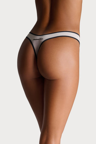 La Parisienne Light Beige High Hips Thong