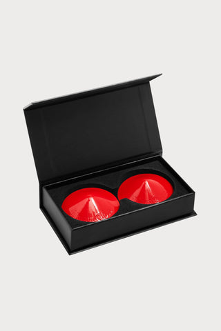 Maison Close Les Fétiches Patent Leather Pasties Red - Naughty Knickers