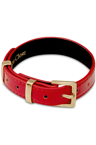 Maison Close Red Patent Leather Anklet - Luxury Leather Accessories