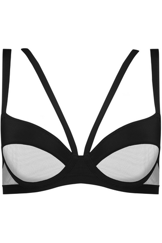 Maison Close Pure Tentation Black Balconette Bra - Black Lingerie