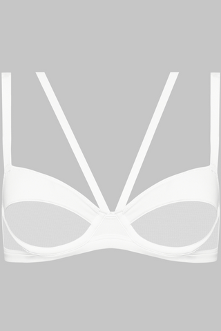 Maison Close Pure Tentation White Balconette Bra 