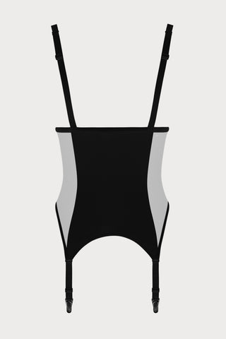 Pure Tentation Cupless Bodice in Black