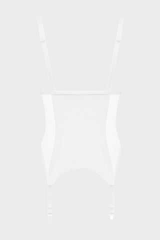 Pure Tentation Cupless Bodice in White