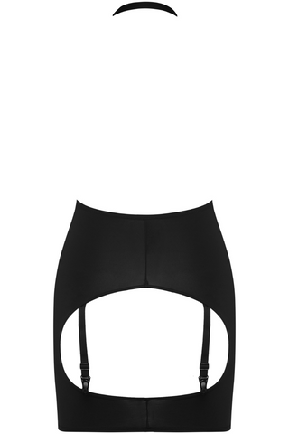 Maison Close Pure Tentation Black Open Back Harness Skirt - Black Lingerie