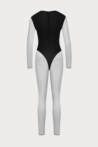 Pure Tentation Long Sleeve Jumpsuit in Black