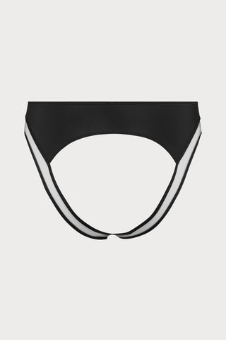 Pure Tentation Open Brief in Black