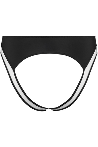 Maison Close Pure Tentation Black Open High Waist Brief - French Knickers