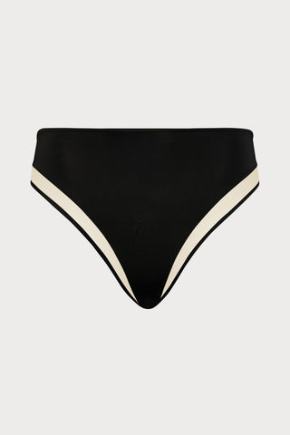Pure Tentation Open Brief in Black & Nude
