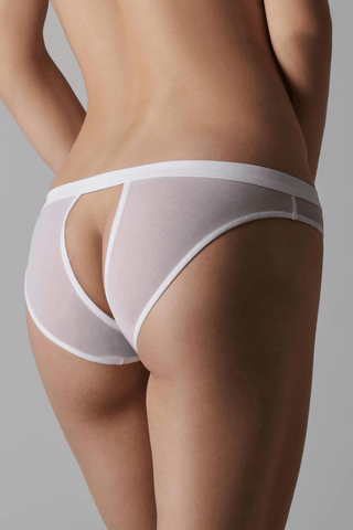 Pure Tentation White Open Brief - Naughty Knickers