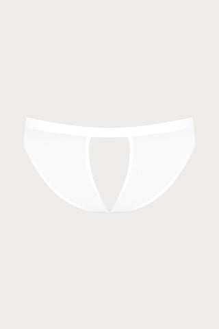 Pure Tentation Open Brief White, Size XS (UK 4-6)
