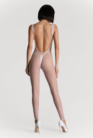 Pure Tentation Openable Jumpsuit in White
