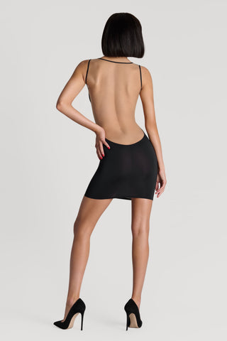 Maison Close Pure Tentation Black & Nude Short Dress