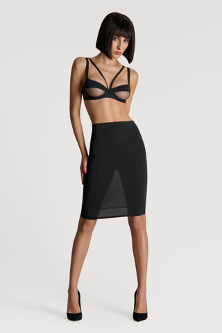 Maison Close Pure Tentation Sheer Back Black Skirt