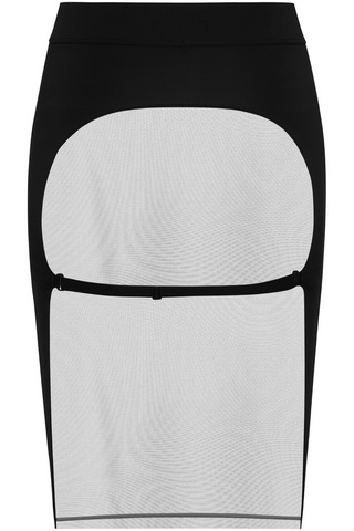 Maison Close Pure Tentation Black Sheer Back Skirt - Sexy Skirt
