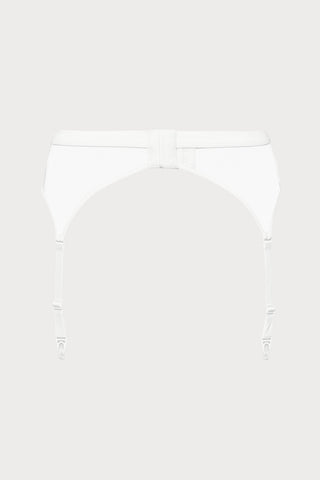 Pure Tentation Suspender Belt in White