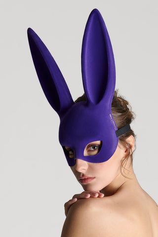 Maison Close Purple Velvet Bunny Mask