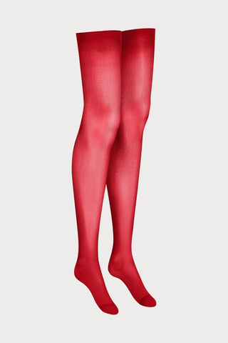 Maison Close Red Purple Cut & Curled Stockings 40 Denier