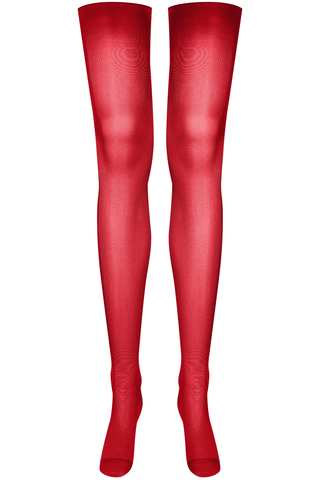 Red Cut & Curled Stockings 40 Denier