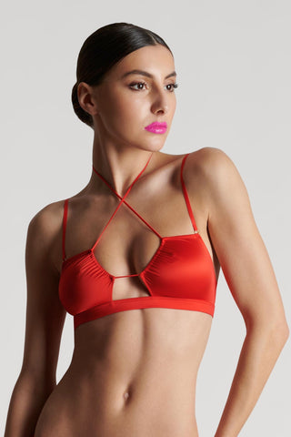 Maison Close French Kiss Bralette Red