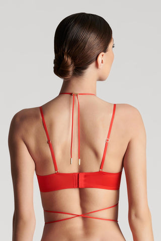 Maison Close French Kiss Balconette Bra Red