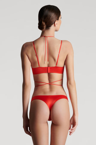 Maison Close French Kiss Balconette Bra Red