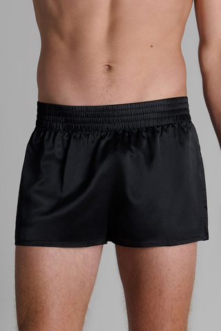 Maison Close Rendez-Vous Unisex Silk Boxer Black