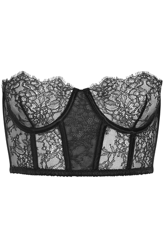 Maison Close Rendez-Vous Strapless Bustier Bra Black