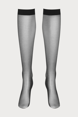 Sheer Black Knee-High Socks 20 Denier