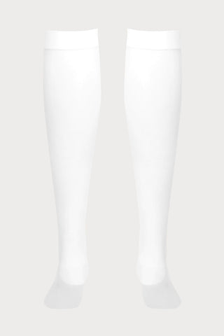 Maison Close Sheer White Knee-High Socks 20 Denier - Naughty Knickers