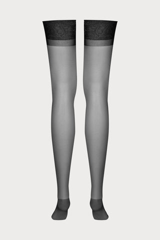 Maison Close Black Nylon Stockings 15 Denier