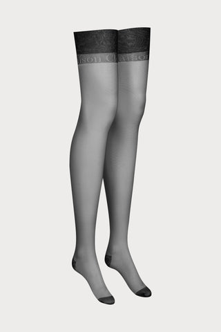 Maison Close Black Nylon Stockings 15 Denier