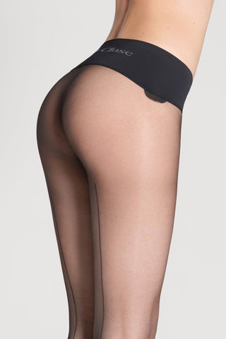 Black Back Seam Seamless Tights 20 Denier Maison Close Signature