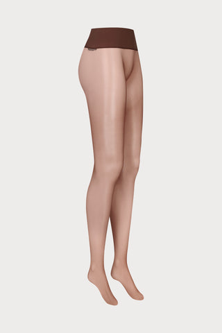 Maison Close Signature Seamless Tights Deep Brown 20 Denier