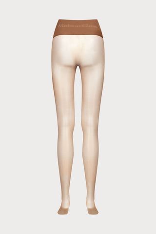 Maison Close Signature Seamless Tights Medium Brown 20 Denier