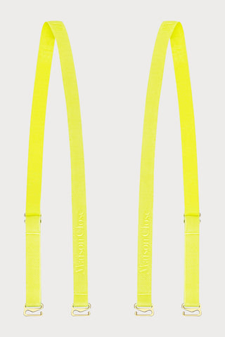 Maison Close Signature Shoulder Straps Yellow - Naughty Knickers