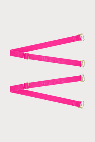 Maison Close Signature Thong Straps Pink - Naughty Knickers