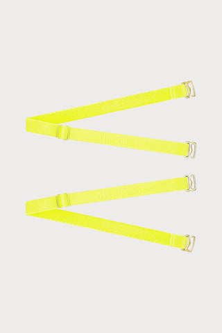 Maison Close Signature Thong Straps Yellow - Naughty Knickers