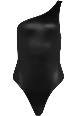 Maison Close Splash Black Asymetric Thong Swimsuit - Sexy Swimsuit
