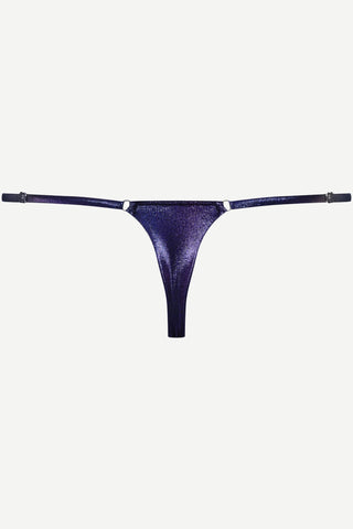 Maison Close Splash Blue Mini Thong Bikini Bottom - Naughty Knickers