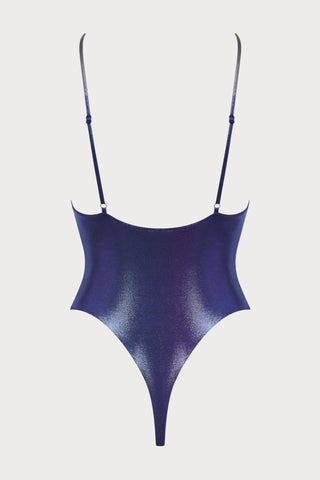 Maison Close Splash Blue Thong Swimsuit - Naughty Knickers
