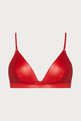 Maison Close Splash Red Triangle Bikini Top - Naughty Knickers