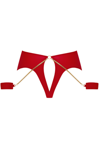 Maison Close Tapage Nocturne High Waist Thong With Cuffs
