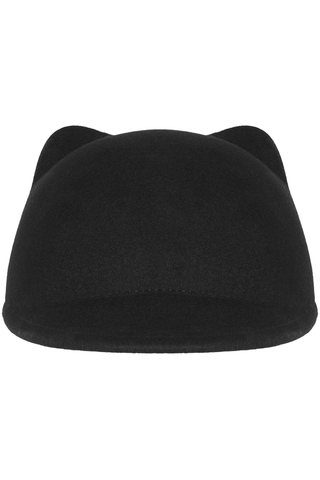Maison Close Black Wool Cat Hat - Maison Close Accessories