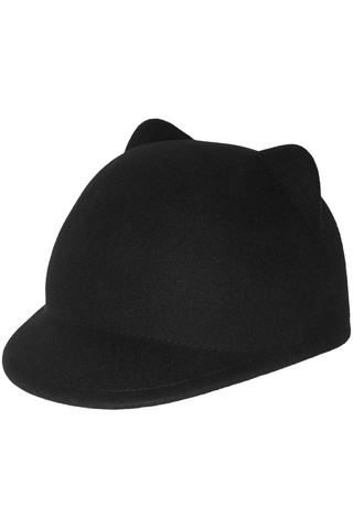 Maison Close Black Wool Cat Hat - Maison Close Accessories