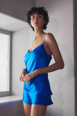 Marjolaine Betty Blue Silk Camisole
