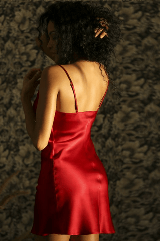 Marjolaine Soie Unie Red Nightie