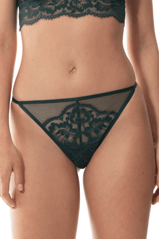 Mey Poetry Vogue Thong Green Leaves