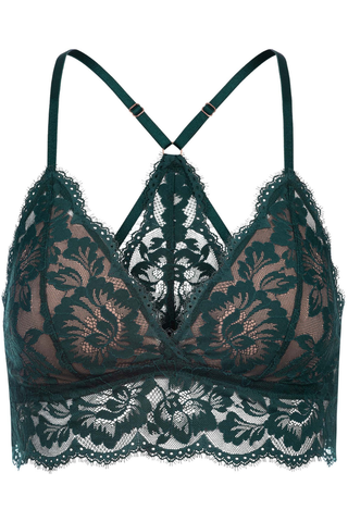 Mey Poetry Vogue Triangle Bra Green Leaves